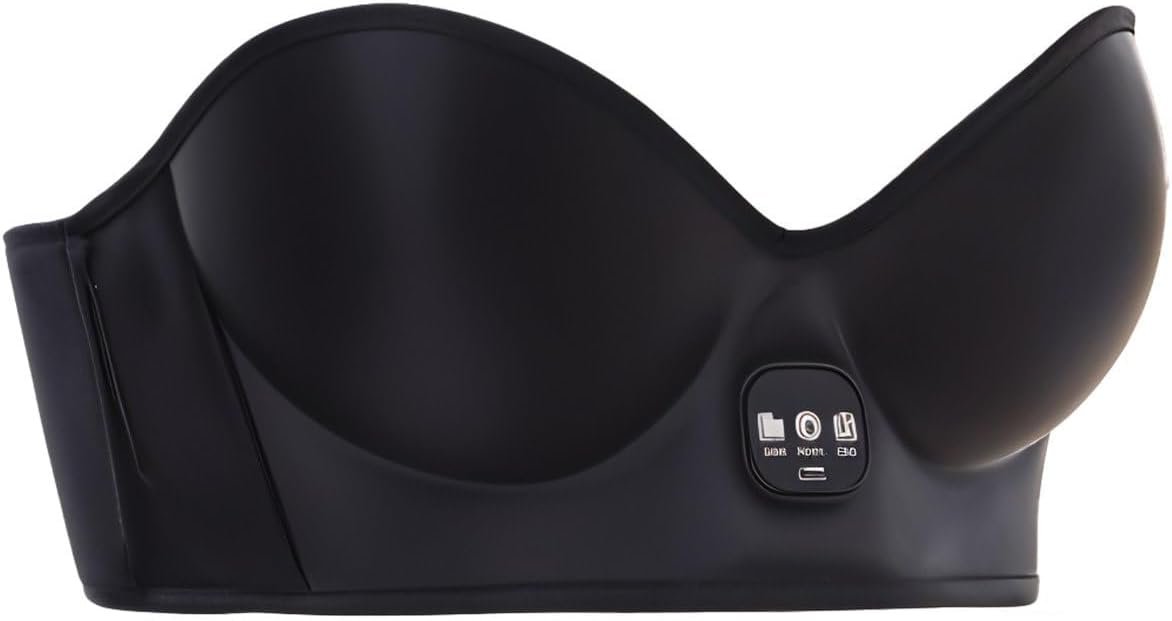 Breast Enhancement Heated Bra Massager – USB Rechargeable Electric Vibrating Bigger Bust Enlargement Growth Stimulator