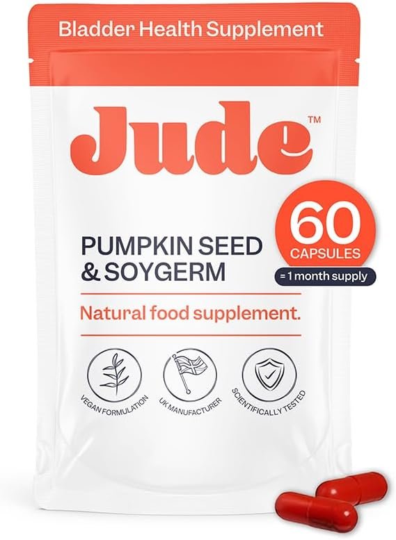 Jude Bladder Control Supplements for Women | Overactive Bladder Support Pills to Reduce Leakage and Incontinence | Go Less for Frequent Urination | 60 Count (1 Month Supply)