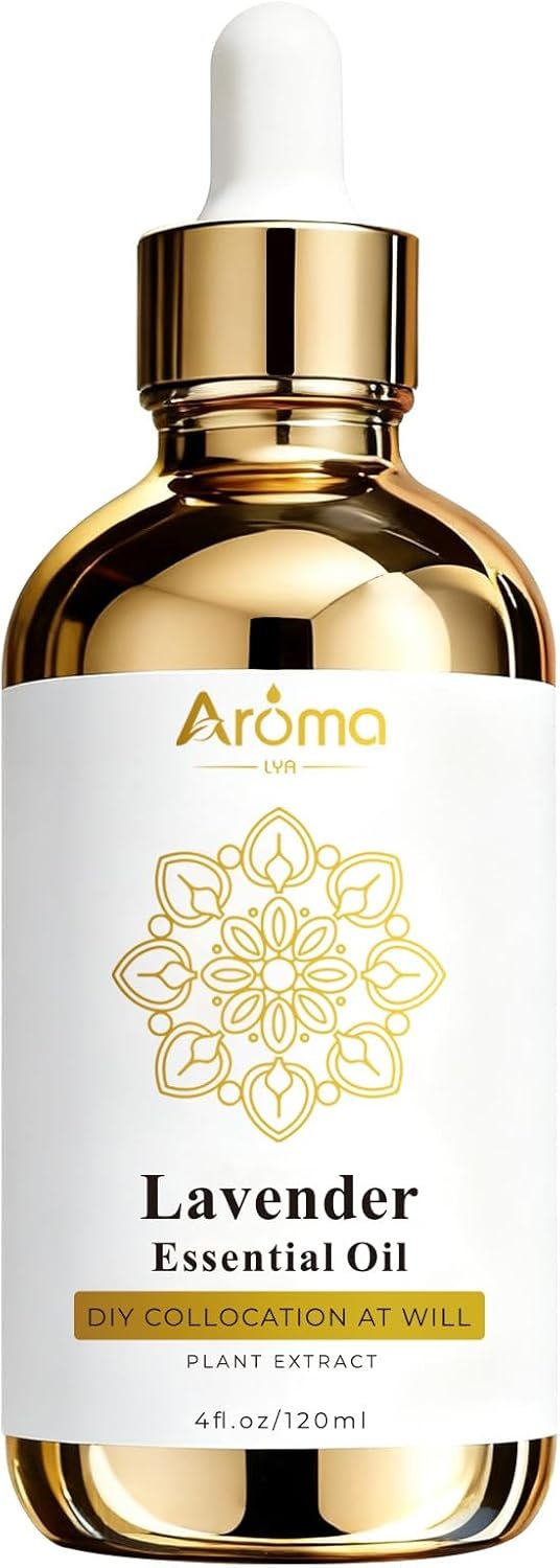 100% Pure Lavender Essential Oil 4 fl oz – Essential Oils for Skin & Diffusers & Home Care, Candle Making, Valentine’s Day Gifts for Women – Lavender Essential Oil for Diffuser