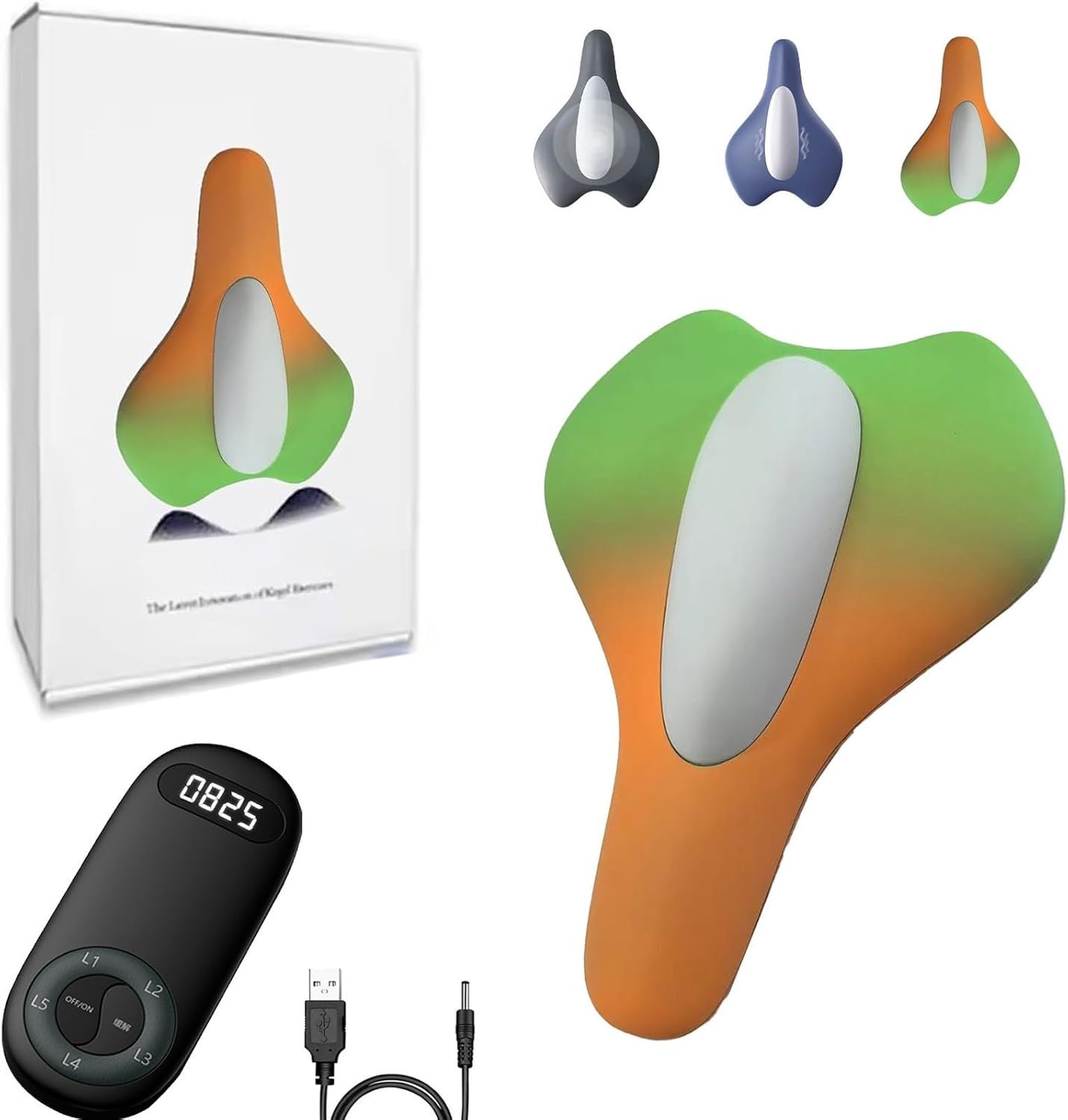 Pelvic Floor Trainer for Women and Men, Pelvic Floor Exercise Devices, Intelligent Remote Control Exerciser, 5-Speed Adjustment, 3 Modes for Enhanced Strength and Comfort, Safe & Hygienic (Colorful)