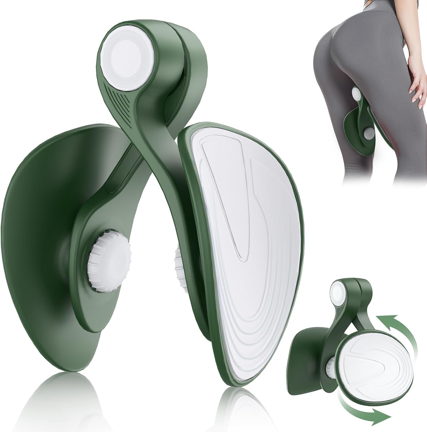 Kegel Exerciser, Pelvic Floor Muscle Exercise Devices for Women, Inner Thigh Exerciser Leg Workout Equipment Thigh Trainer for Male Hip Trimmer Inner Thigh Toner Workout