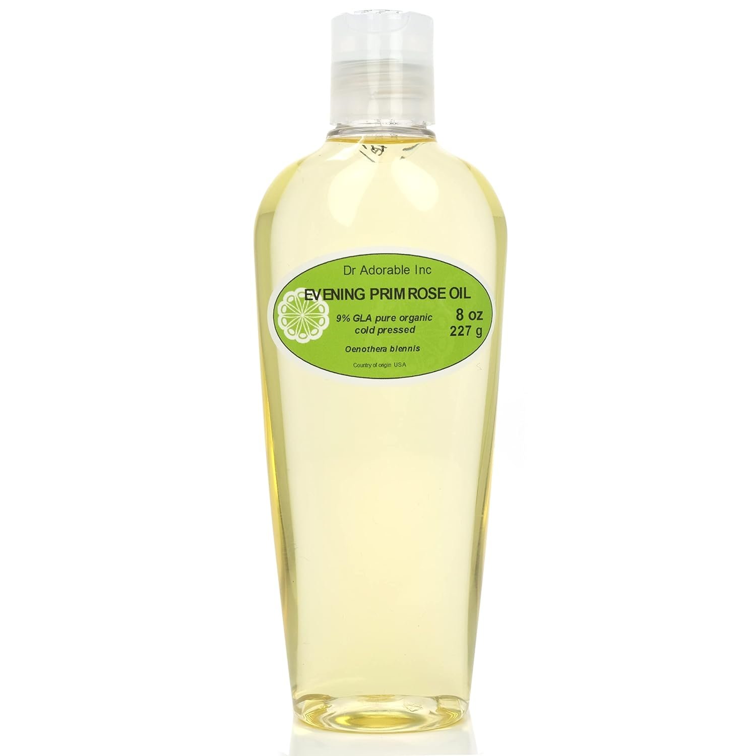Dr Adorable – 8 oz – Evening Primrose Oil – 100% Pure Natural Organic Cold Pressed