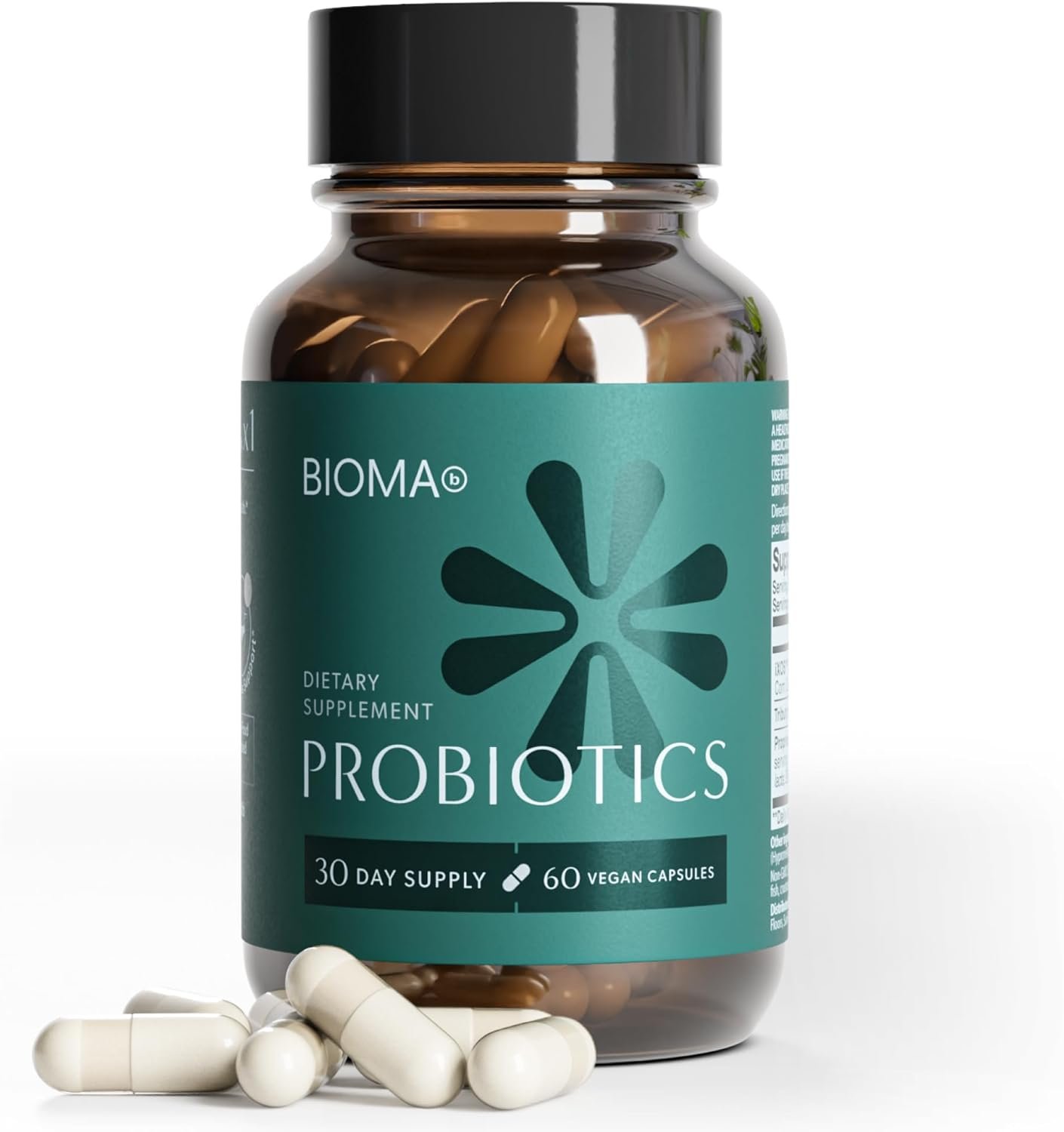 BIOMA Probiotics – Digestive Health Probiotic – Gut Support for Men & Women with Xylooligosaccharides, Tributyrin & Bifidobacterium – Vegan & Gluten Free – 60 Delayed-Release Capsules (30-Day Supply)