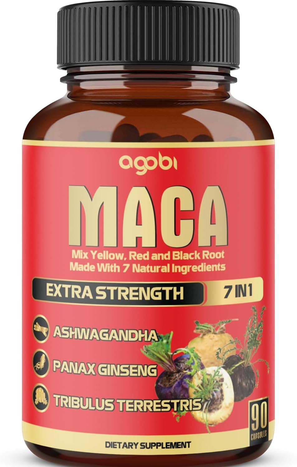 Maca Root Capsules – Supports Natural Health – Energy – Performance & Mood Supplement – Enhanced Blood Flow 3-Month Supply