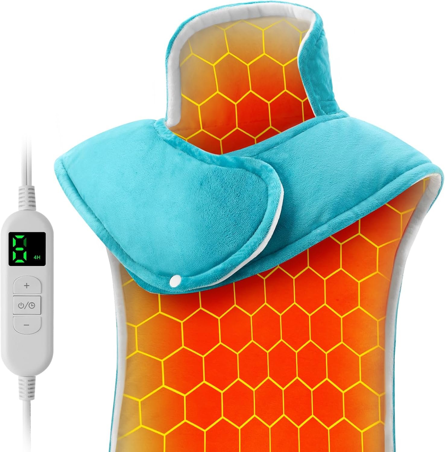 Heating Pad for Neck and Shoulders and Back 4 Time Setting, 6 Heating Levels Heating Pad for Period Cramps, Birthday Gifts for Men and Women, Gifts for Mom & Dad (20″ x 30″)
