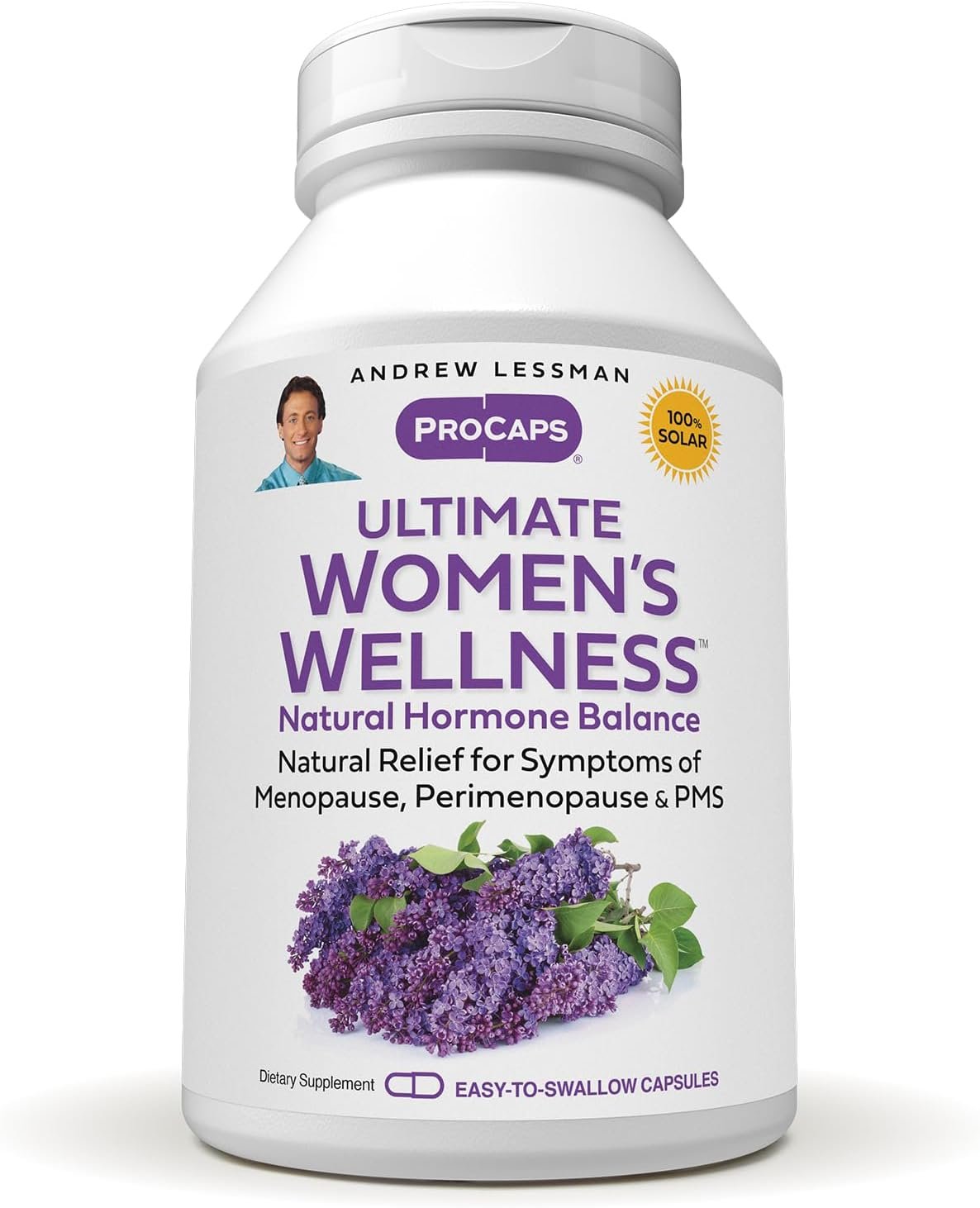 ANDREW LESSMAN Ultimate Women’s Wellness 360 Capsules – Naturally Relieves Menopause Symptoms, PMS, Perimenopause with Soy Isoflavones, EGCG, Cranberry, Indole-3-Carbinol. Easy to Swallow Capsules