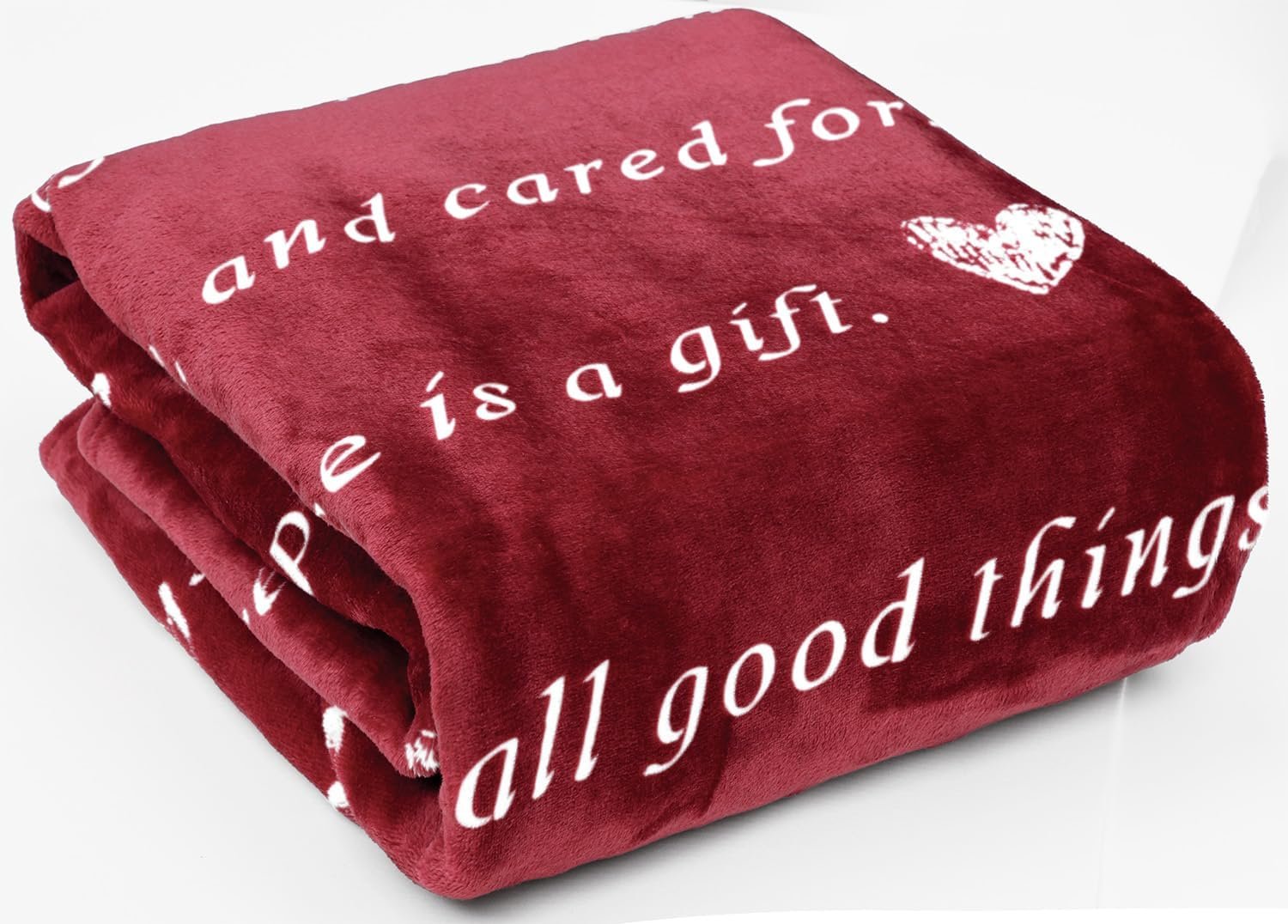 WOLF CREEK BLANKET Super Soft Gift Blanket for Women or Men – Light & Love Compassion – Get Well Soon, Positivity Courage Inspiration Healing Support & Comfort Gift for Mom Friend Sister. Cozy Fleece
