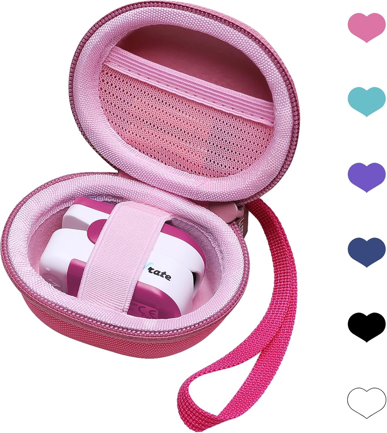L LTGEM Pink Pulse Oximeter Case for Zacurate, Innovo, Vibeat, iHealth, Santamedical, Children Fingertip Pulse Oximeter Blood Oxygen Saturation Monitor (Case Only)