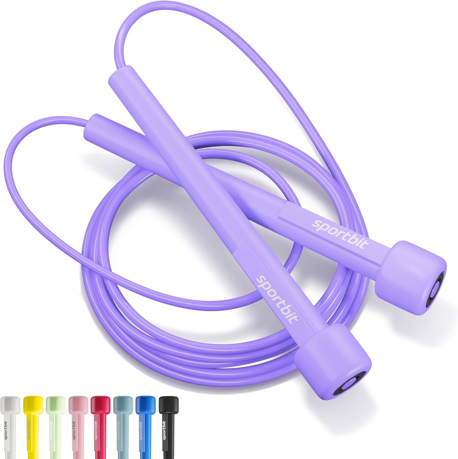SPORTBIT Adjustable Jump Rope for Fitness and Exercise – Skipping Rope for Cardio, Boxing, and Weight Loss – Speed Rope perfect for Men & Women
