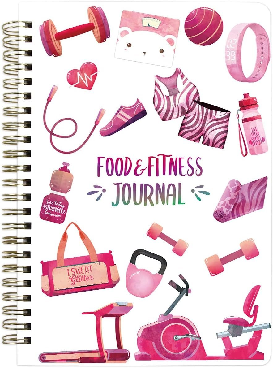 Ceiba Tree Food Fitness Workout Journal Weight Loss Nutrition Wellness Calorie Counter Log Diary Notebook Meal Planner Diet Exercise Training Health Tracker 6.1″ x 8.5″