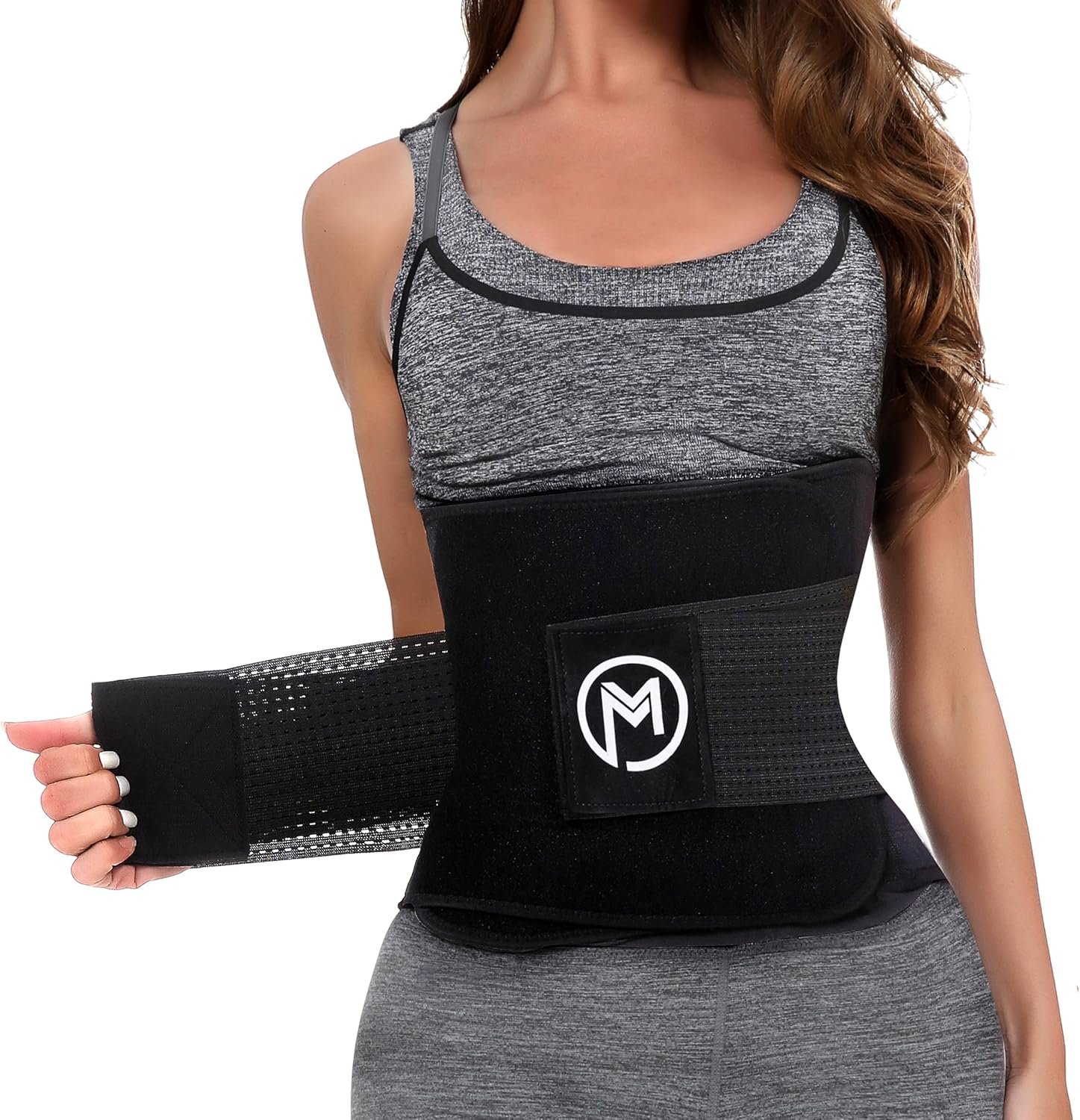 MERMAID’S MYSTERY Waist Trimmer with Back Support Bars – Sweat Enhancing Fitness Belt for Men & Women – Premium Quality