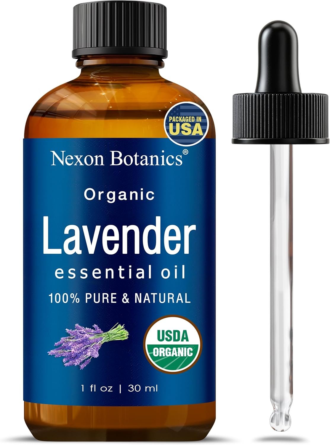 Organic Lavender Essential Oil 30 ml – Pure, Natural Oils for Aromatherapy, Diffusers, DIY, Candle and Soap Making Scent – Nexon Botanics