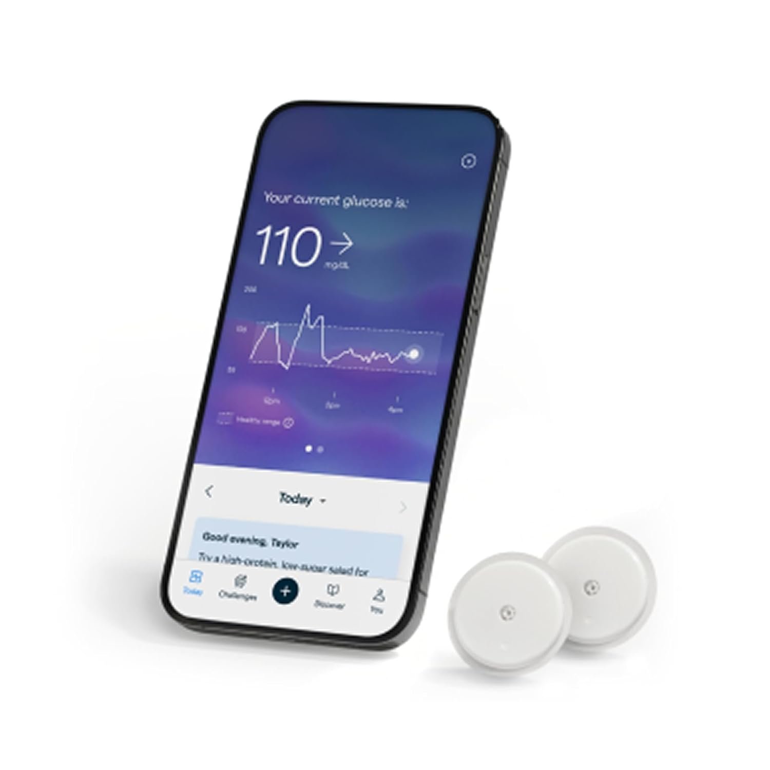 Lingo Continuous Glucose Monitor (CGM) & App (Pack of 2). Made by Abbott. Know The Impact of What You Eat. 1 biosensor Lasts up to 14 Days*. Works with iOS and Android. US Only.