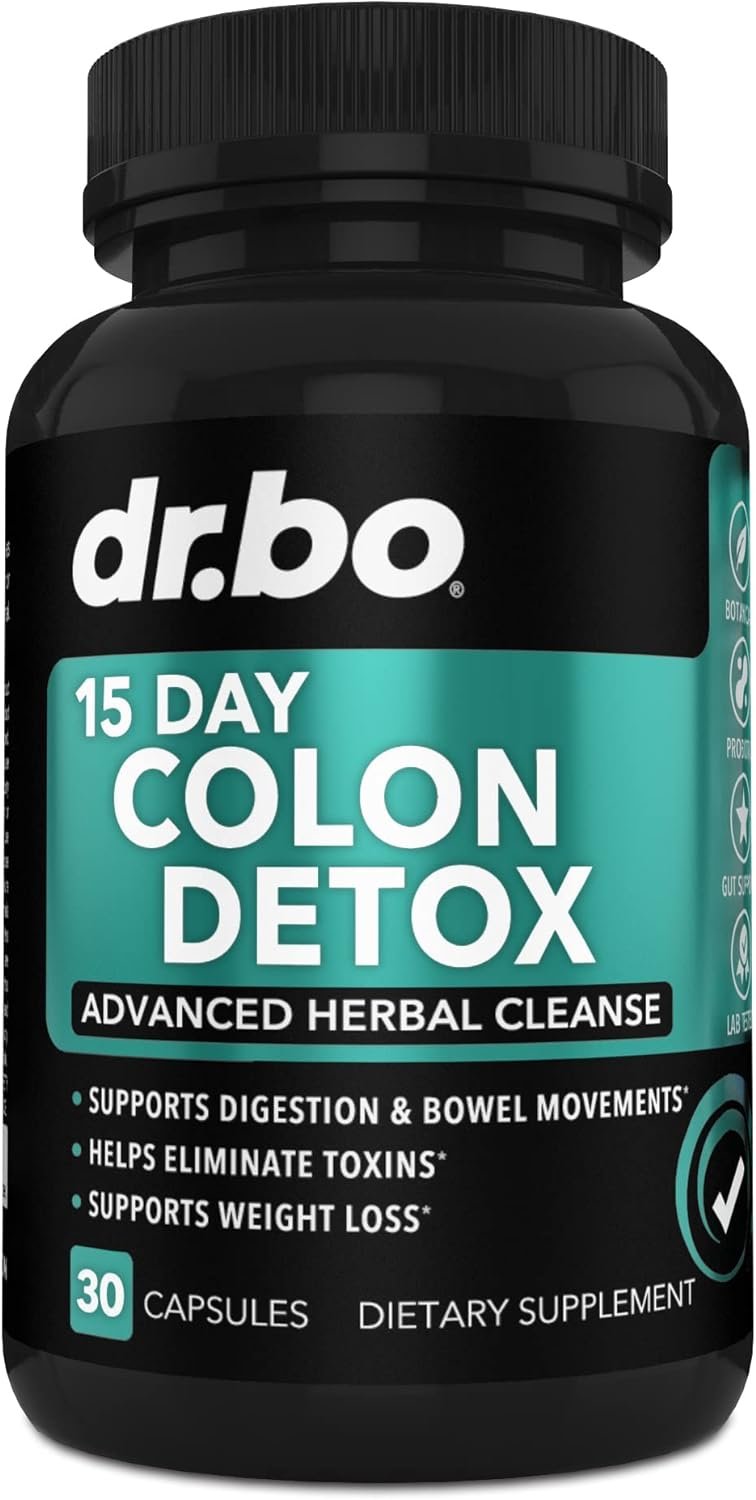 Colon Cleanser Detox for Weight Flush – 15 Day Intestinal Cleanse Pills & Probiotic – Fast Natural Laxative for Constipation Relief – Bowel Movement Supplements for Stomach Bloating, Gut Loss Support