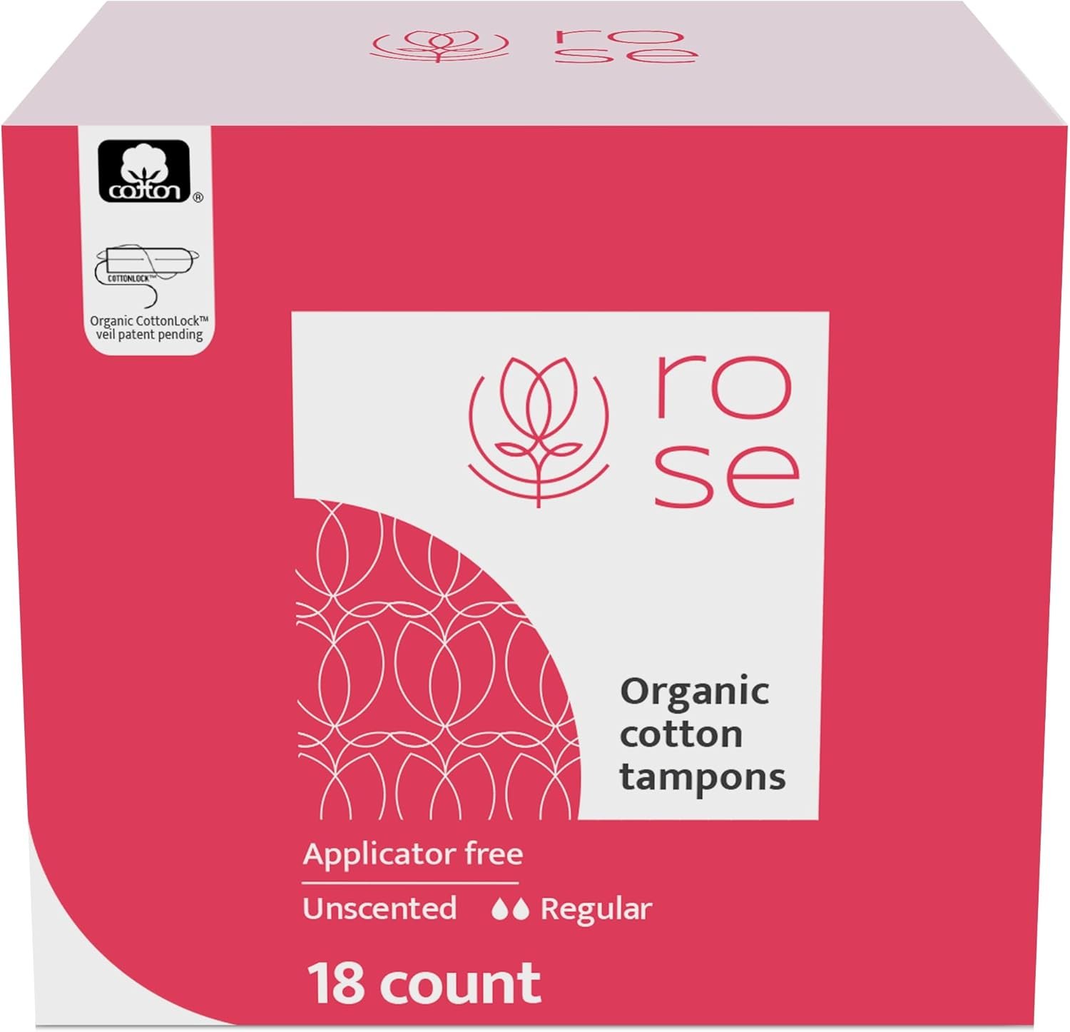 Organic Cotton Applicator Free Tampons Regular