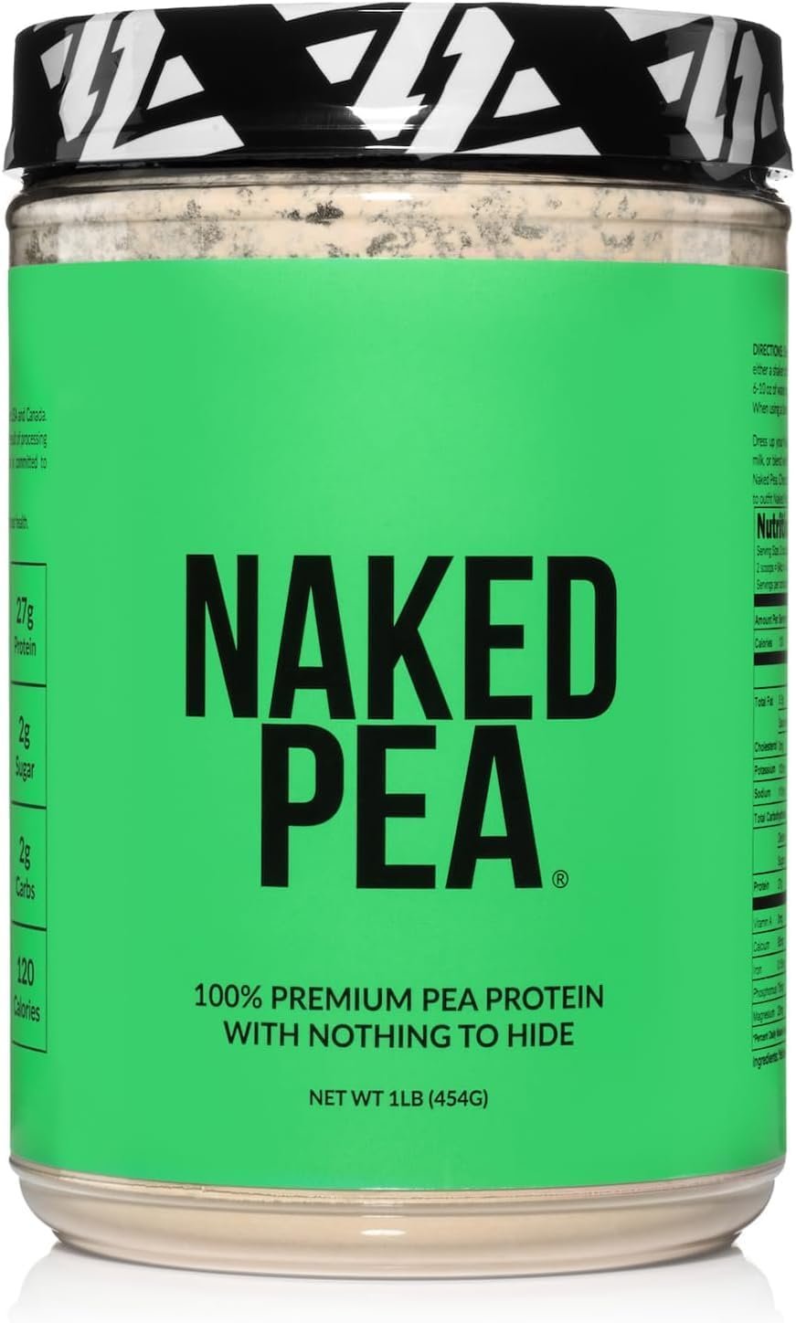 NAKED Pea – Pea Protein Isolate – Plant Based, Vegetarian & Vegan Protein. NSF Certified, Easy to Digest, Non-GMO, No Lactose, No Soy and Gluten Free – 15 Servings
