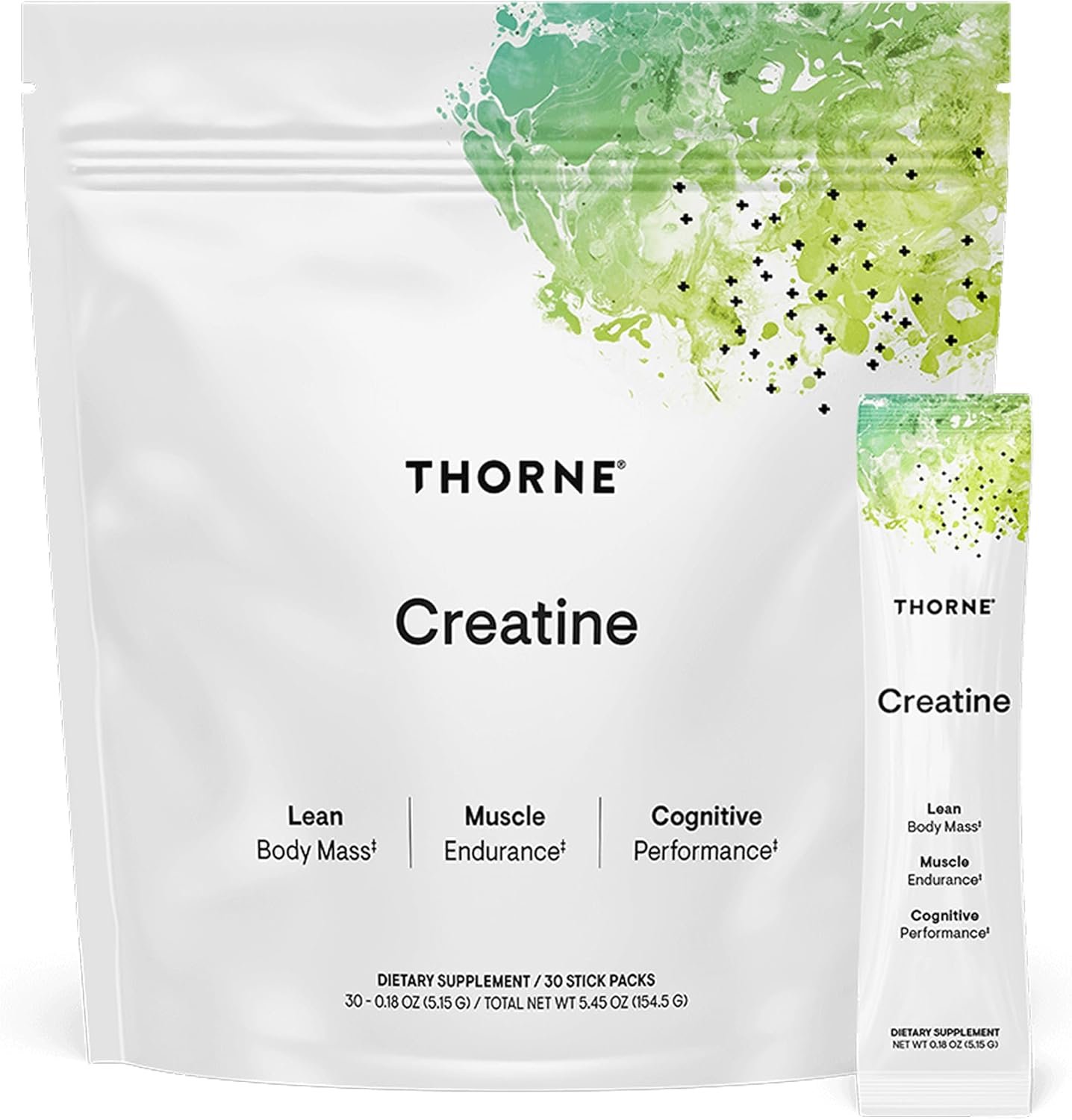 THORNE Creatine – Micronized Creatine Monohydrate Powder – Support for Muscles & Cognitive Function* – for Women & Men – Unflavored – NSF Certified for Sport – 5 g per Serving – 30 Servings