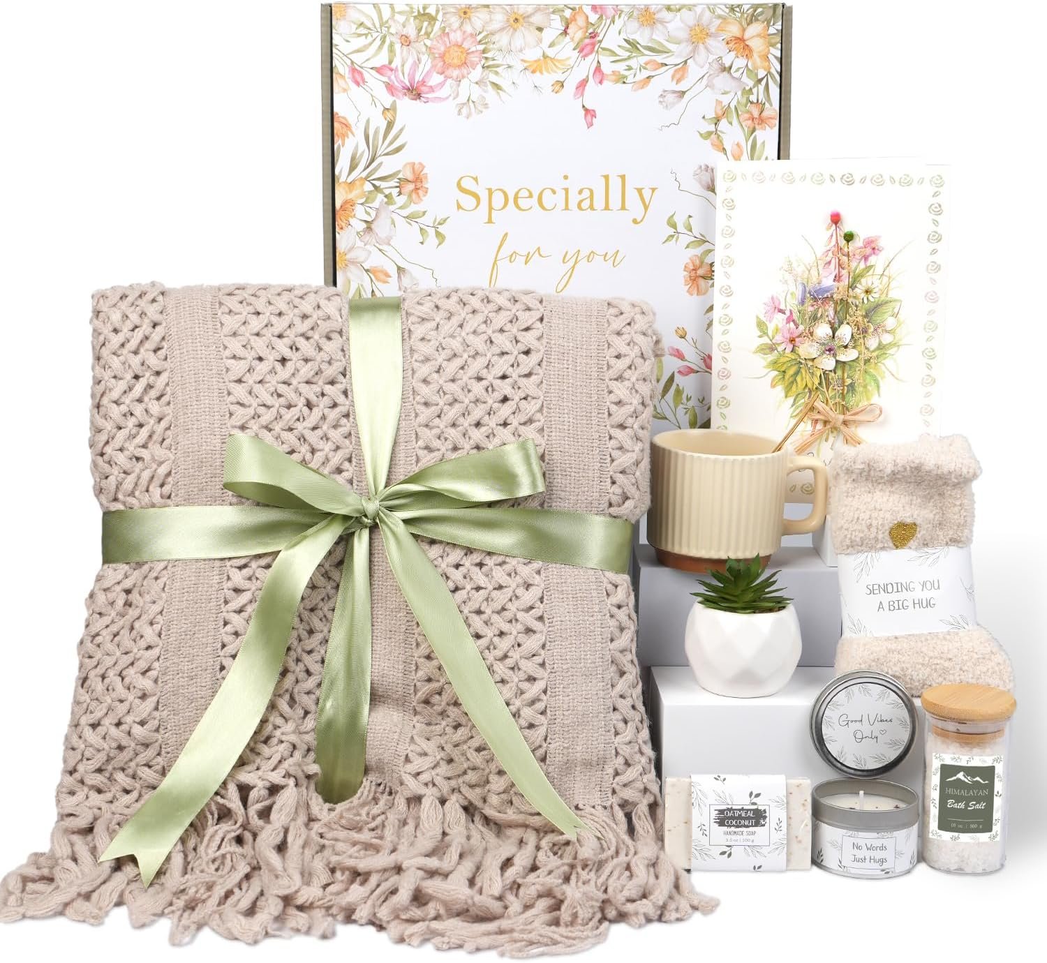 Christmas Get Well Gifts for Women – Feel Better Gift Baskets for Women After Surgery, Cancer Care Gifts for Friend, Sick Chemo Care Package, Encouraging Thinking of You Wellness Box For Her