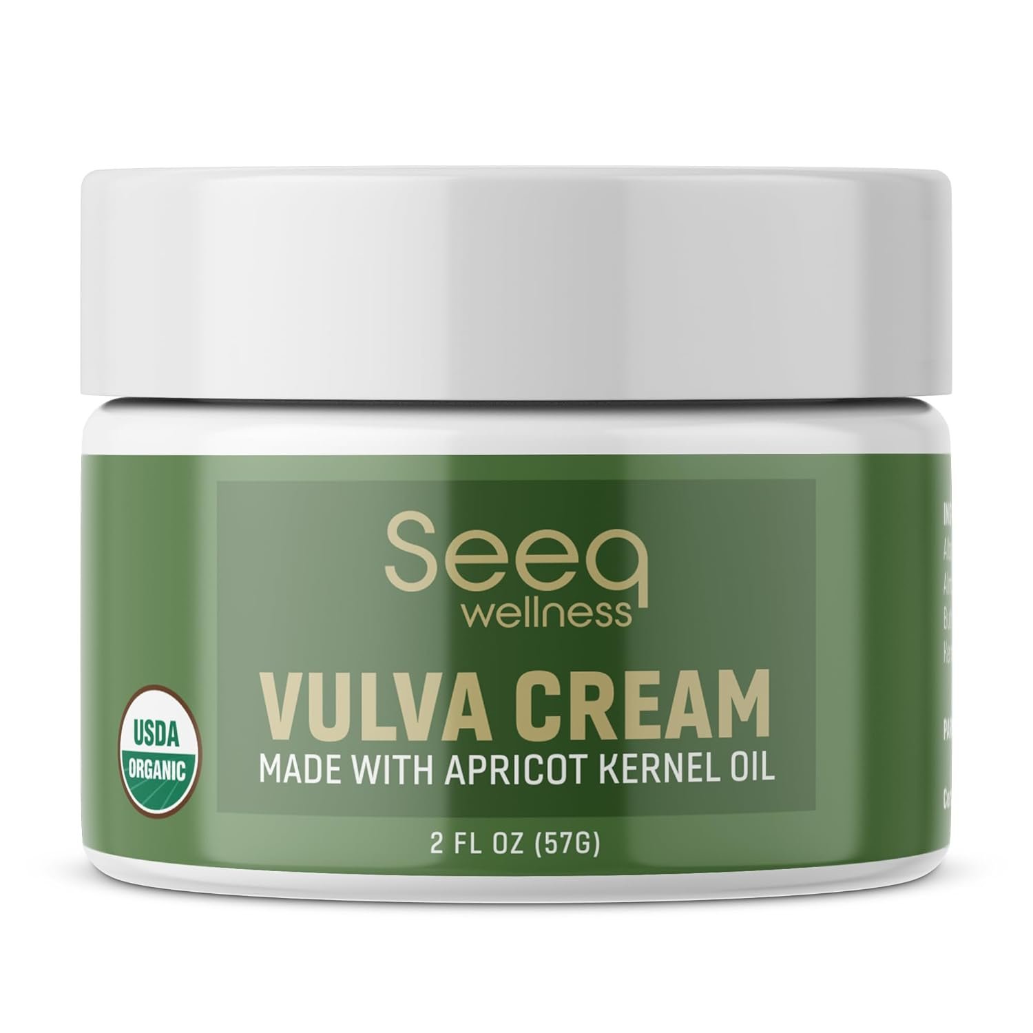 Organic Vulva Balm, Intimate Skins Care, Menopause Support, Relieves Feminine Dryness, Itching, Burning, Redness, Irritation – All Natural – 2 oz