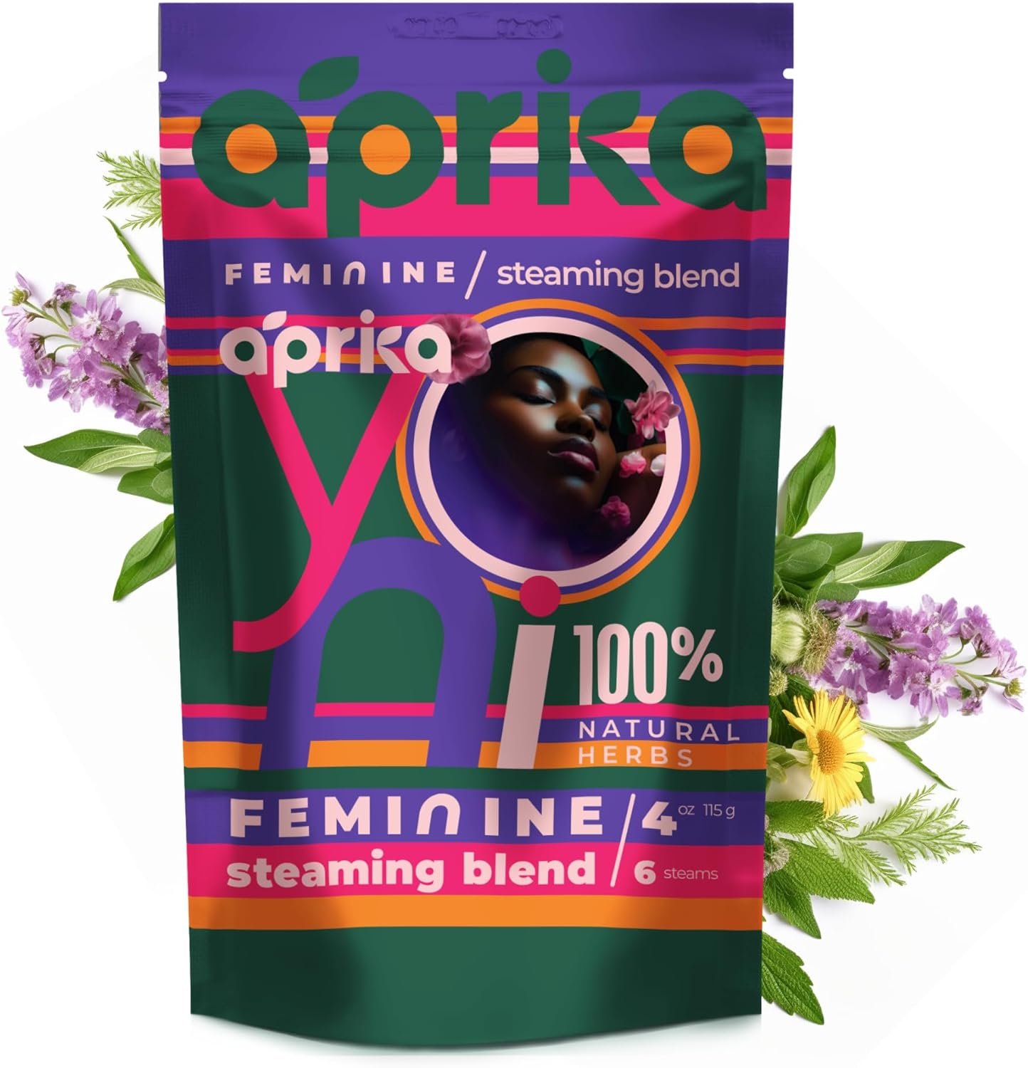 aprikalife Yoni Steaming Herbs – 100% Natural V Steam Kit, 17 Healing Herbs for Cleansing and Tightening. Soothe. Rejuvenate. (6 steams)